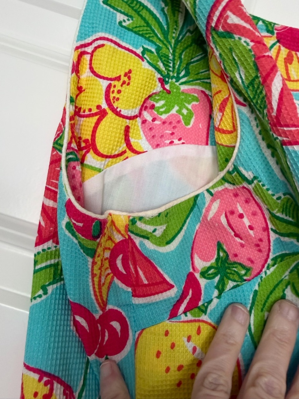 Rare Lilly Pulitzer Tutti Frutti classic shift dress size 16 white label - Picture 5 of 11